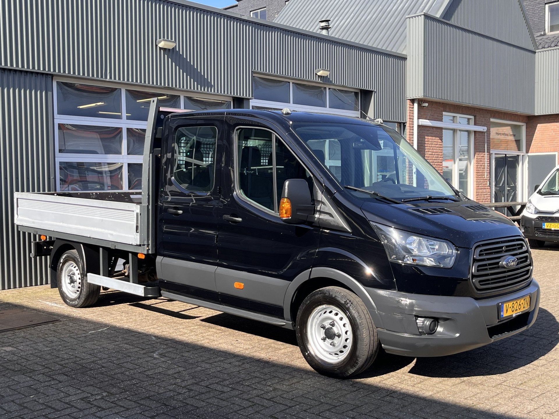 Ford Transit 350 2.0 TDCI L4 DC Cruise controle Trekhaak 280, Auto's, Bestelauto's, 4 cilinders, Zwart, Origineel Nederlands, Bedrijf