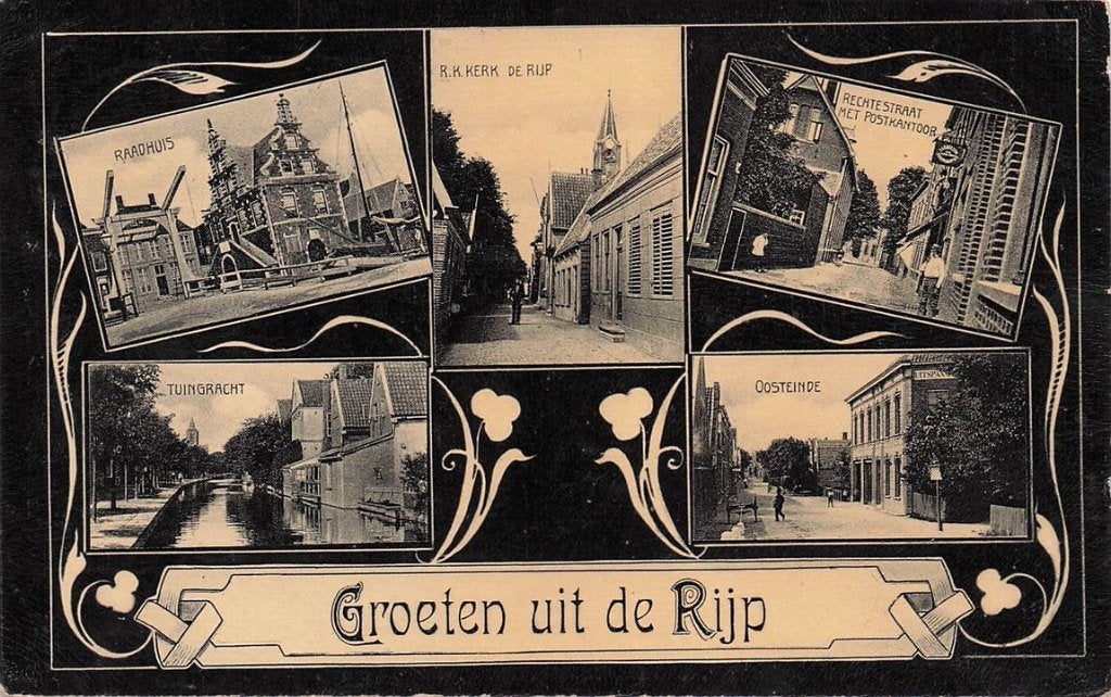 703-152-029 Groeten uit De Rijp, Verzenden, Voor 1920, Noord-Holland