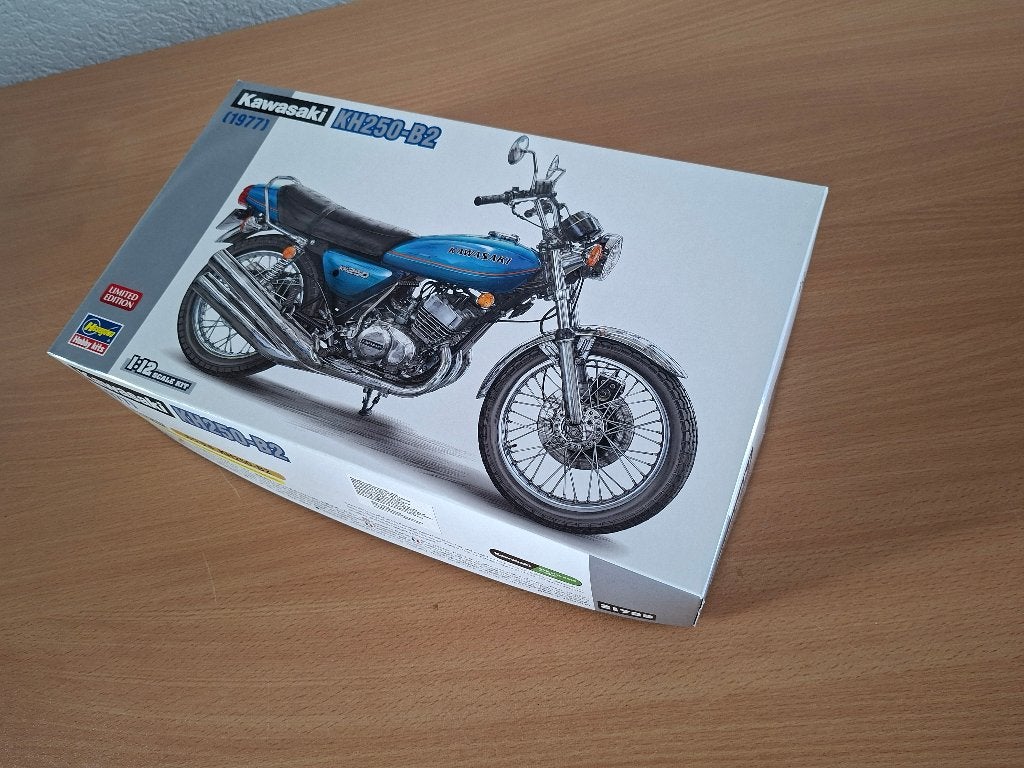 Hasegawa 1:12 Kawasaki KH250, Hobby en Vrije tijd, Overige merken, Ophalen of Verzenden, Zo goed als nieuw, Groter dan 1:32