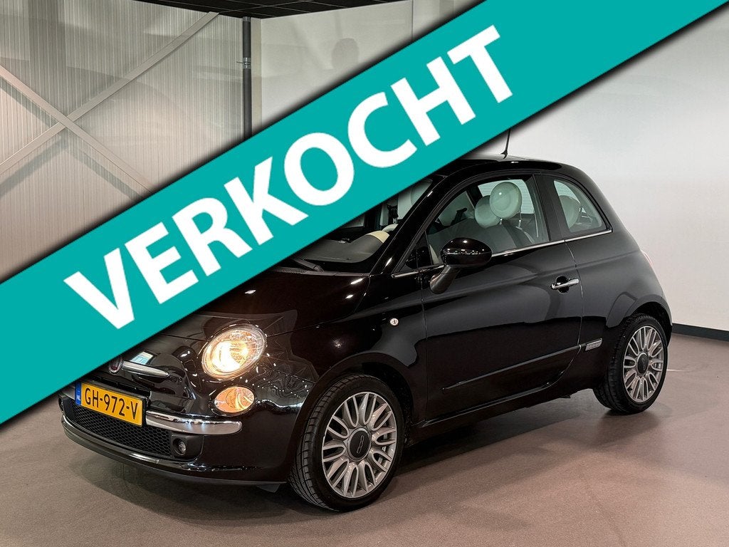 Fiat 500 0.9 TwinAir Turbo Lounge Panodak|Leder|Airco|Digi-D, Gebruikt, Bedrijf, Handgeschakeld, 26 km/l
