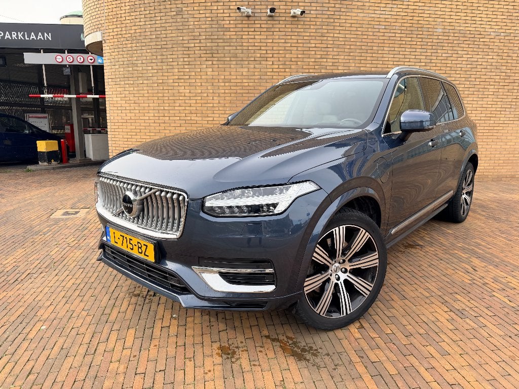 Volvo XC90 T8 Twin Engine AWD Inscription 390pk 7P 2020, Stof, Euro 6, 4 cilinders, Blauw
