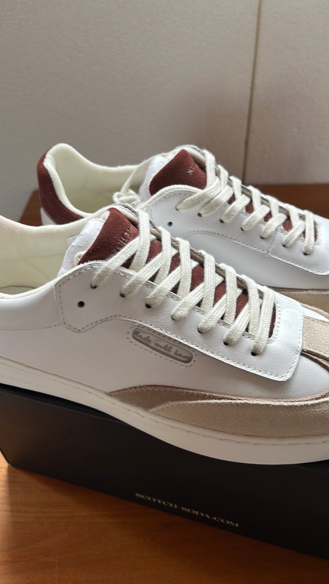 Nieuwe Scotch & Soda sneakers van echt leer maat 39, Ophalen of Verzenden, Nieuw, Wit, Sneakers of Gympen