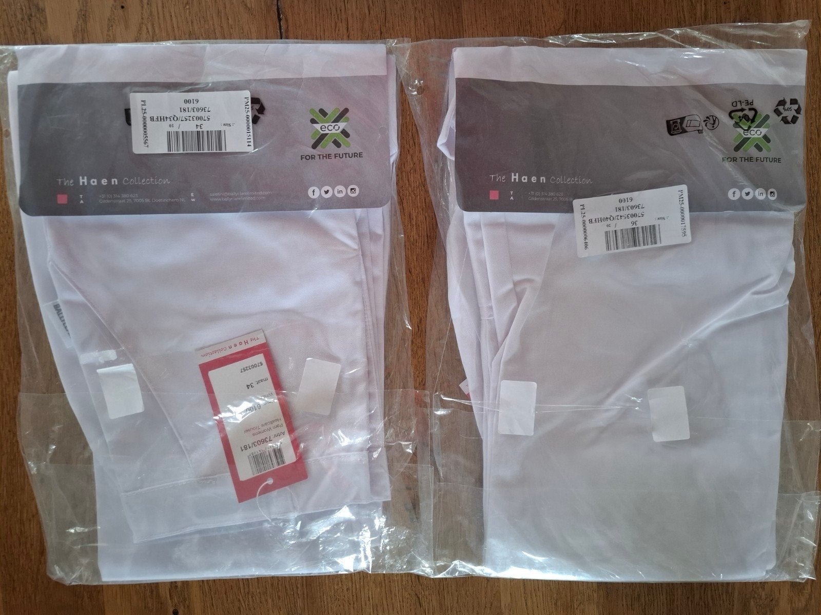 Nieuw wit zorgbroek in verpakking - maten 34 en 36, Wit, Nieuw, Ophalen of Verzenden, Maat 36 (S)