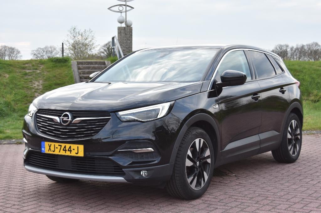 Opel Grandland X 1.2 Turbo 130pk S&S Aut 2019 FULL OPTION, Auto's, Opel, 1199 cc, Zwart, Bedrijf, 130 pk