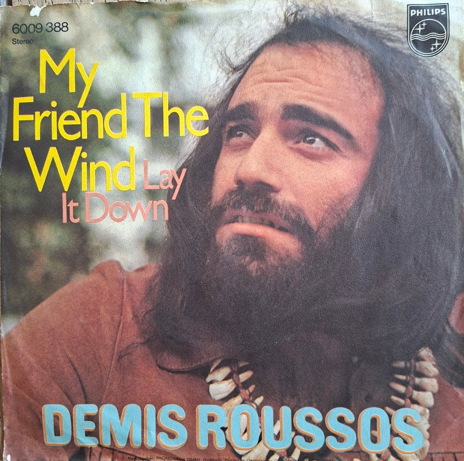 Demis Roussos - My friend the wind (1973), 7 inch, Zo goed als nieuw, Pop, Overige typen