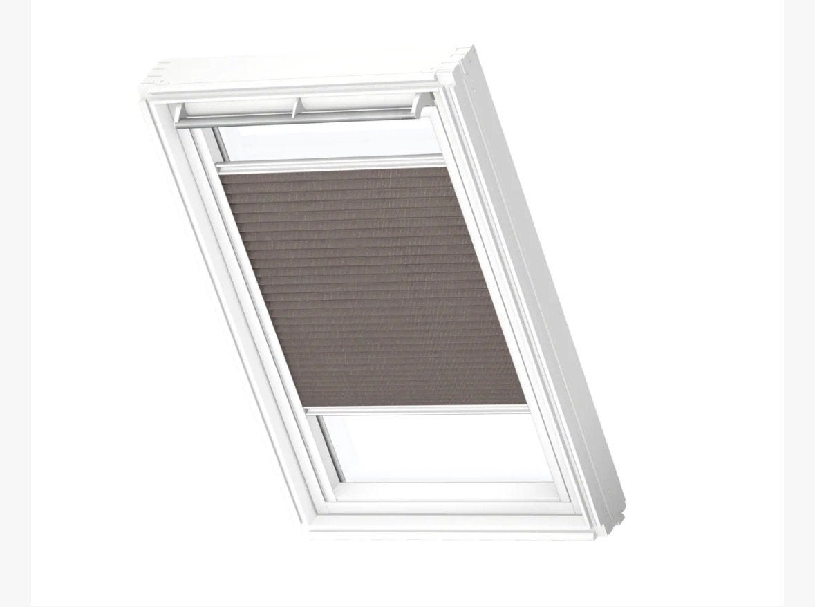 2x Velux lichtdoorlatende plissé GGL MK06 dusty brown, Overige merken, Bruin, Ophalen of Verzenden, Plisségordijn
