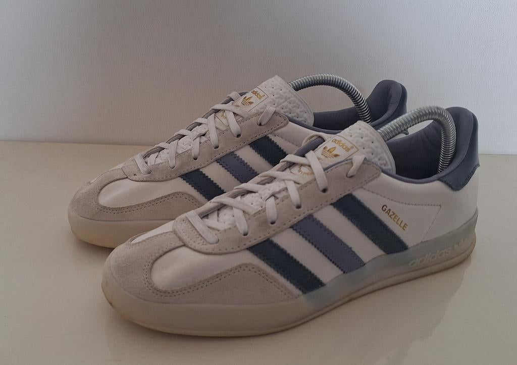 Adidas gazelle originals indoor White Ink maat 40 3/4 zgan., Ophalen of Verzenden, Zo goed als nieuw, Wit, Sneakers of Gympen