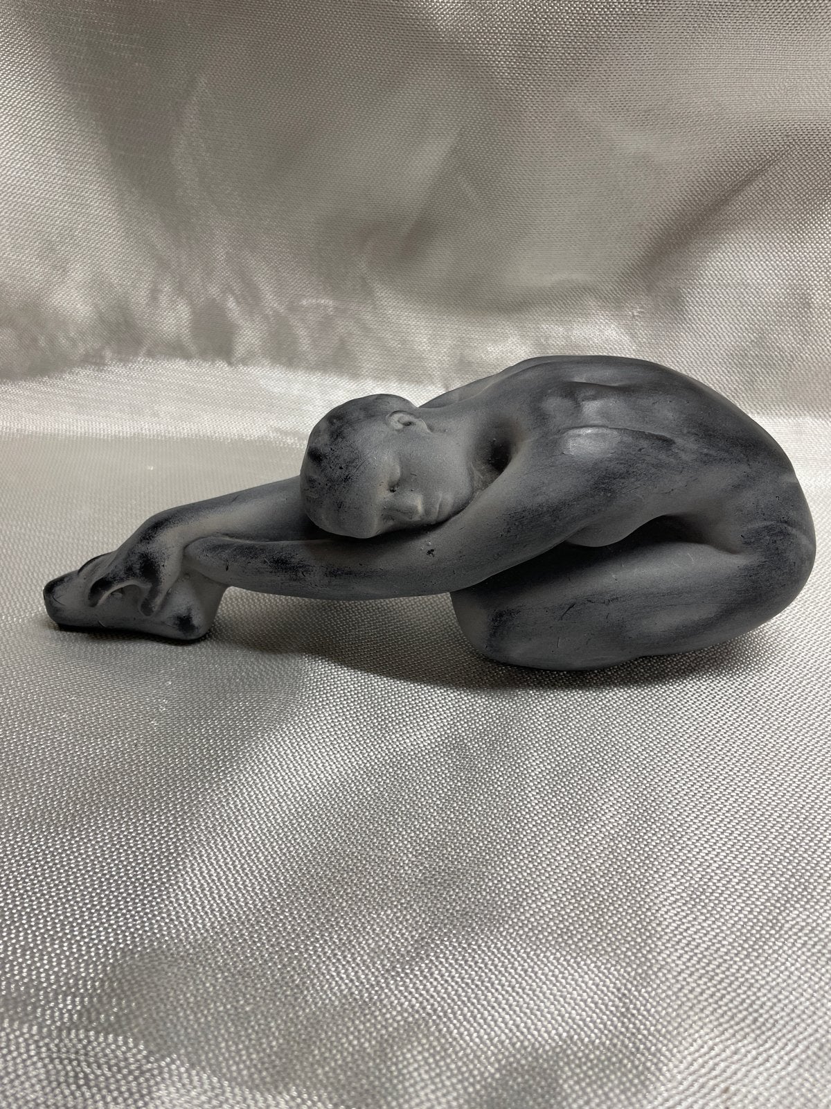 Betonsculptuur Ballerina in Zittende Houding, Ophalen, Minder dan 20 cm, Handgemaakt, Steen of Keramiek
