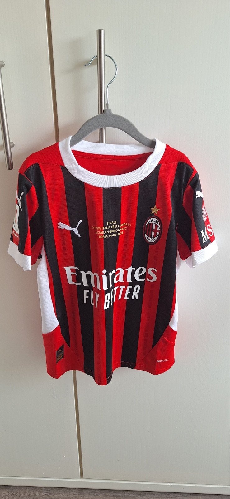 BNWT AC Milan Leão #10 Kids Thuisshirt 7-8Y Coppa Italia, Ophalen of Verzenden
