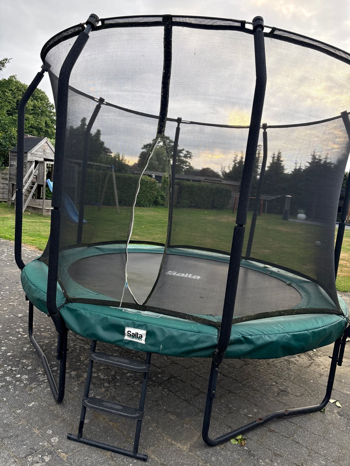 Salta trampoline in goede staat (rits defect), Ophalen of Verzenden, Gebruikt