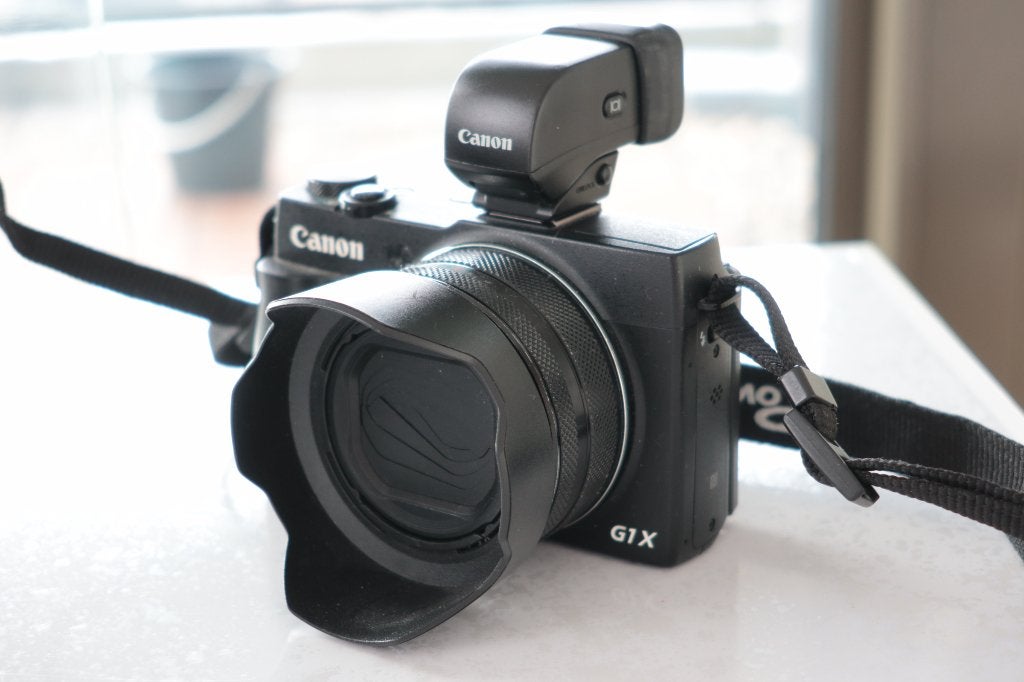 Canon G1x Mark II 2 als nieuw inc EVF en zonnekap, Canon, Ophalen of Verzenden, Zo goed als nieuw, 4 t/m 7 keer