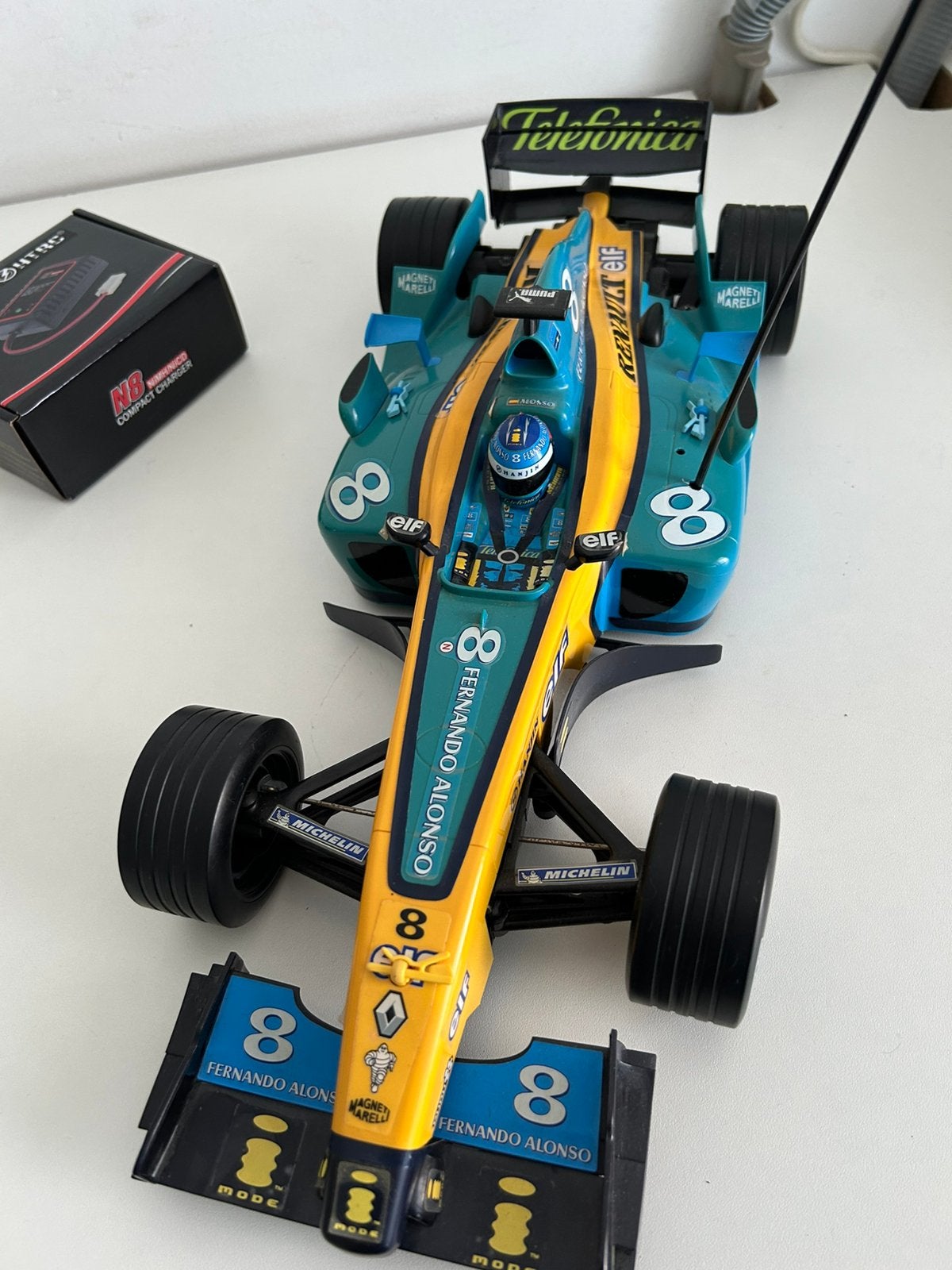 F1 auto model 2003 ( Fernando Alonso), Ophalen, Auto offroad, Zo goed als nieuw, Nitro