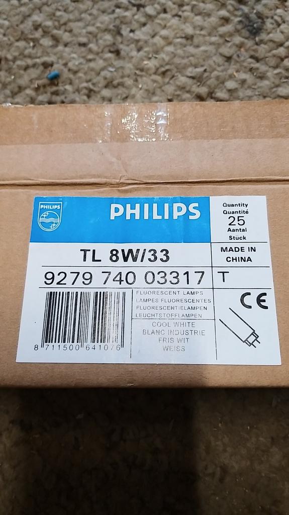Philips TL 8W/33 Mimi TL Lampen - Nieuw in doos (10 stuks), Ophalen of Verzenden, Nieuw, Modern