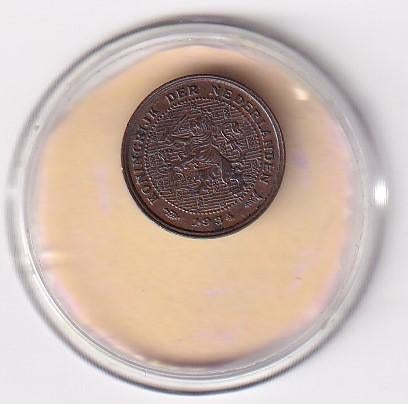 1/2 Cent 1934 Zeer Fraai, Verzenden, Koningin Wilhelmina, Overige waardes, Losse munt