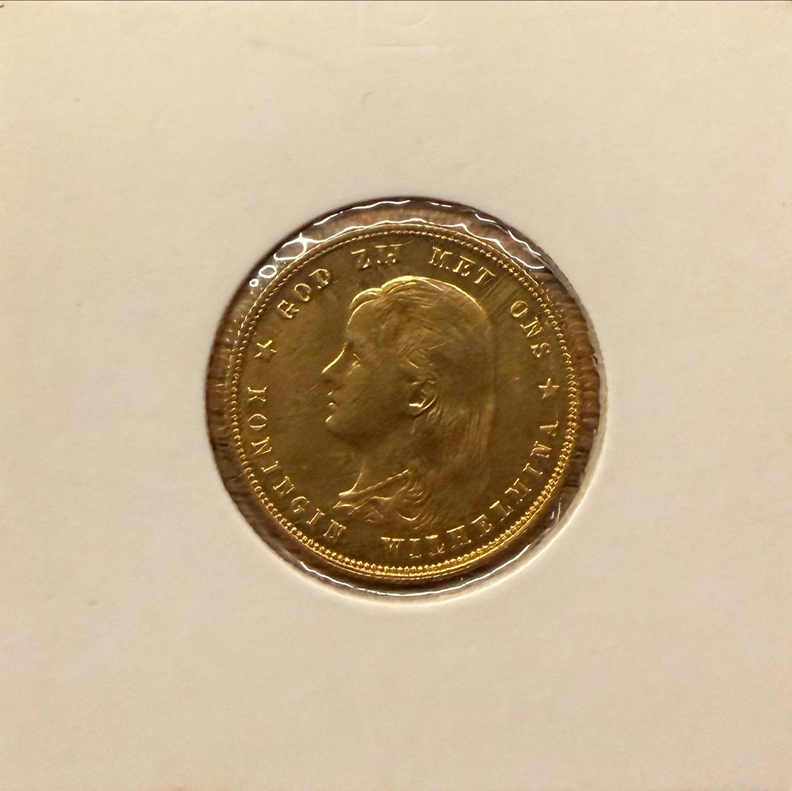 Gouden Tientje Koningin Wilhelmina 1897, Ophalen, Goud, Koningin Wilhelmina, Losse munt