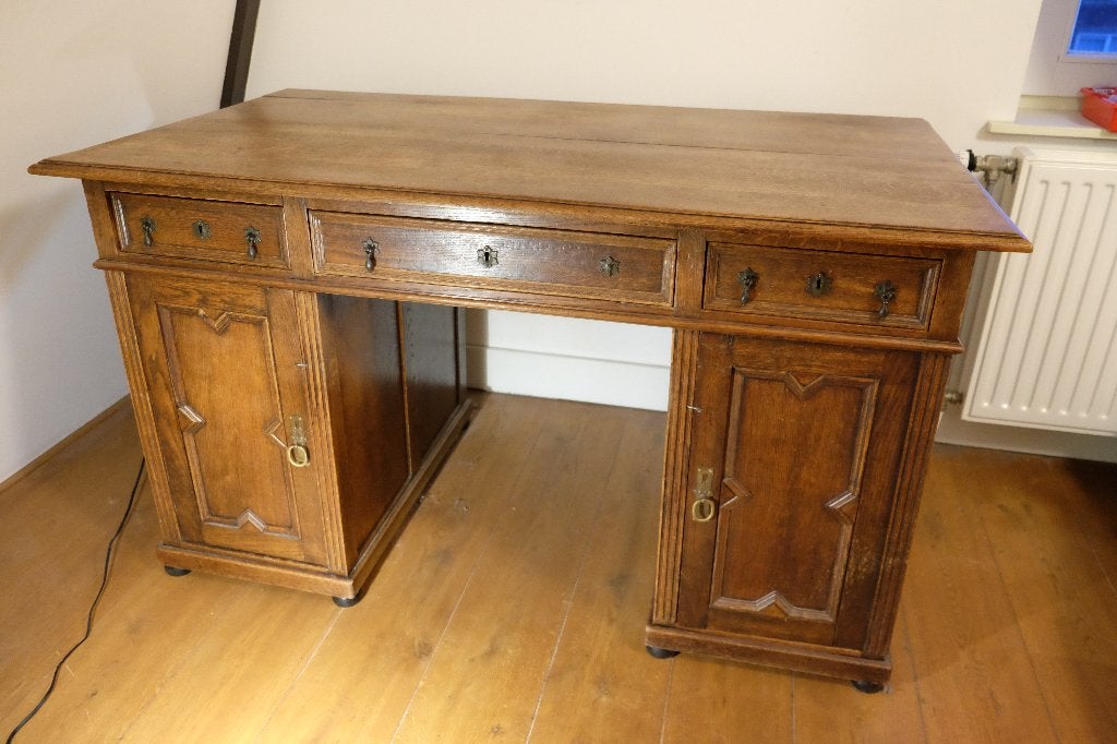 Antiek houten bureau, Ophalen, Overige typen, Gebruikt, Hout