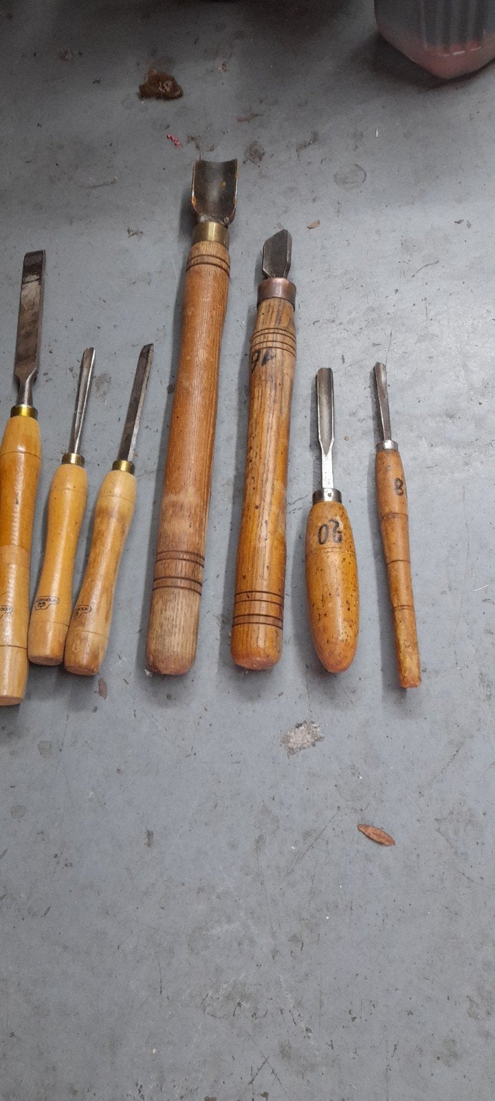 10x hout draaibank beitels, nooitgedagt, Ophalen of Verzenden, Nieuw, Houtdraaibank, 500 tot 1000 mm