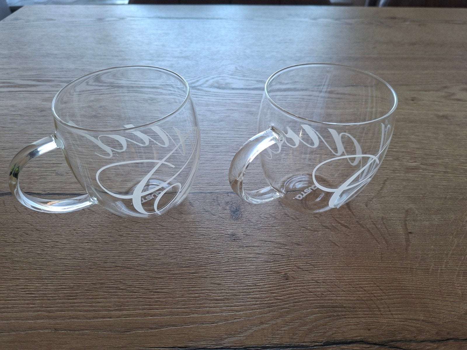 Nieuwe Gusto glazen mokken - set van 2, Ophalen, Nieuw, Glas, Gusta