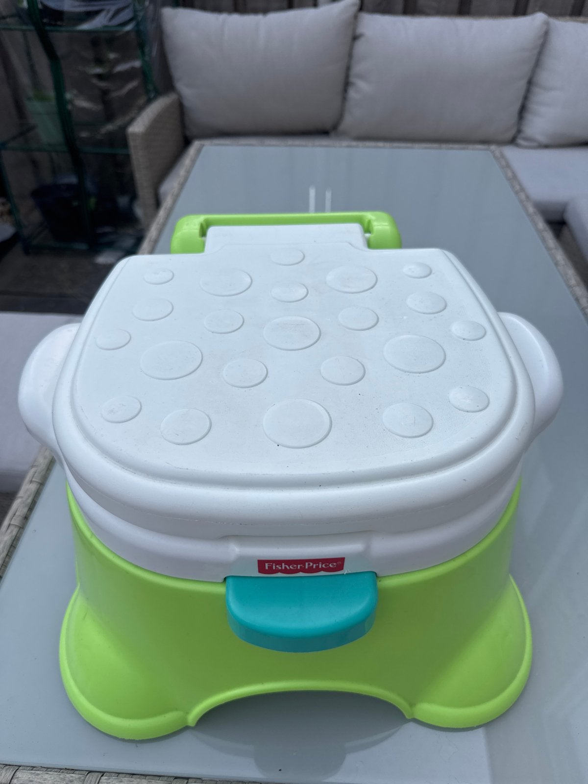 Fisher-Price Potje - Groen en Wit, Ophalen, Zo goed als nieuw