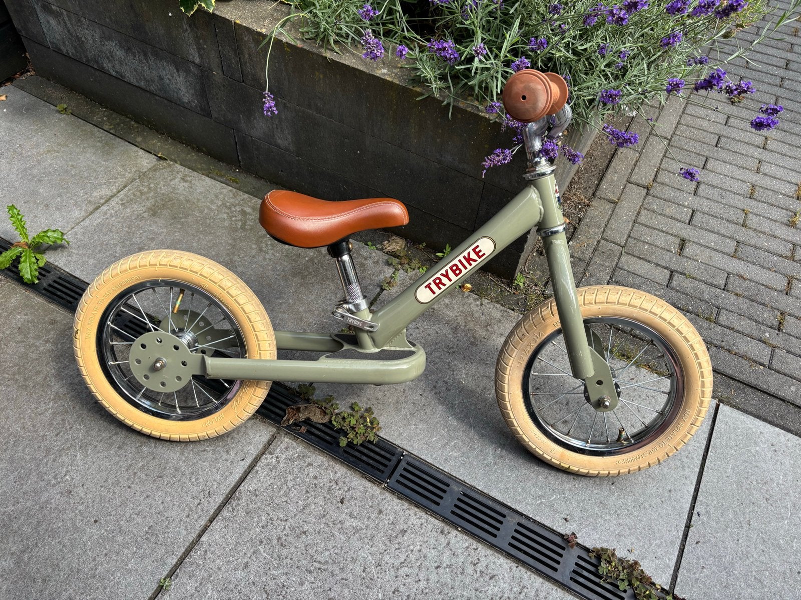 Trybike Steel loopfiets/driewieler - Vintage Groen, Ophalen, Gebruikt, 16 tot 20 inch
