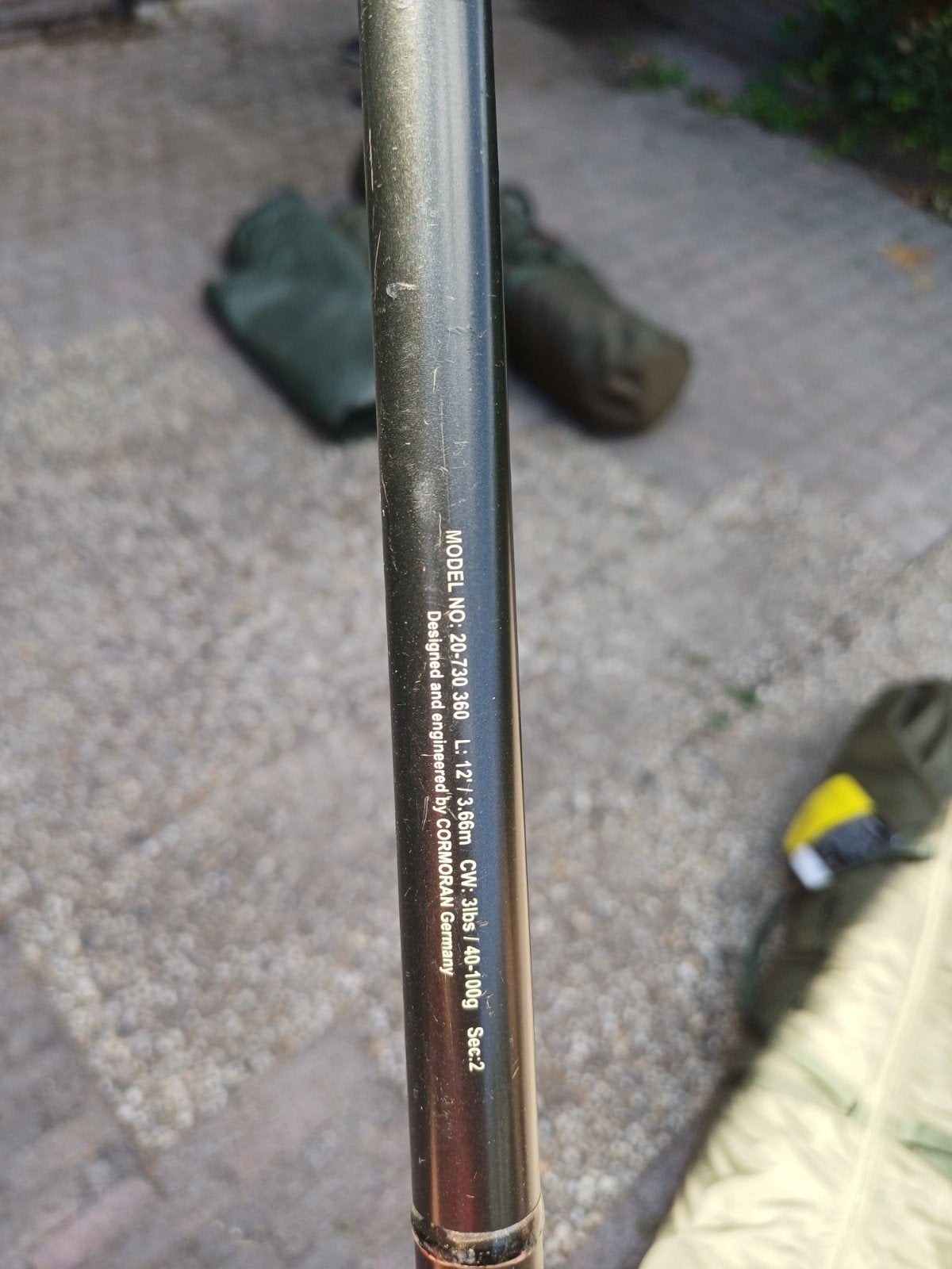 1x cormoran 12ft 3lbs, Ophalen