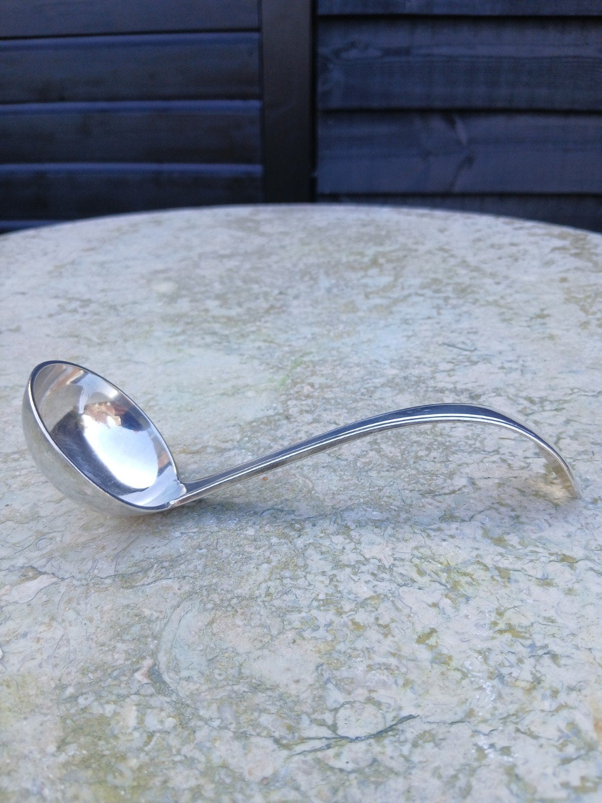 Antieke Zilveren Sauslepel, Ophalen of Verzenden, Zilver