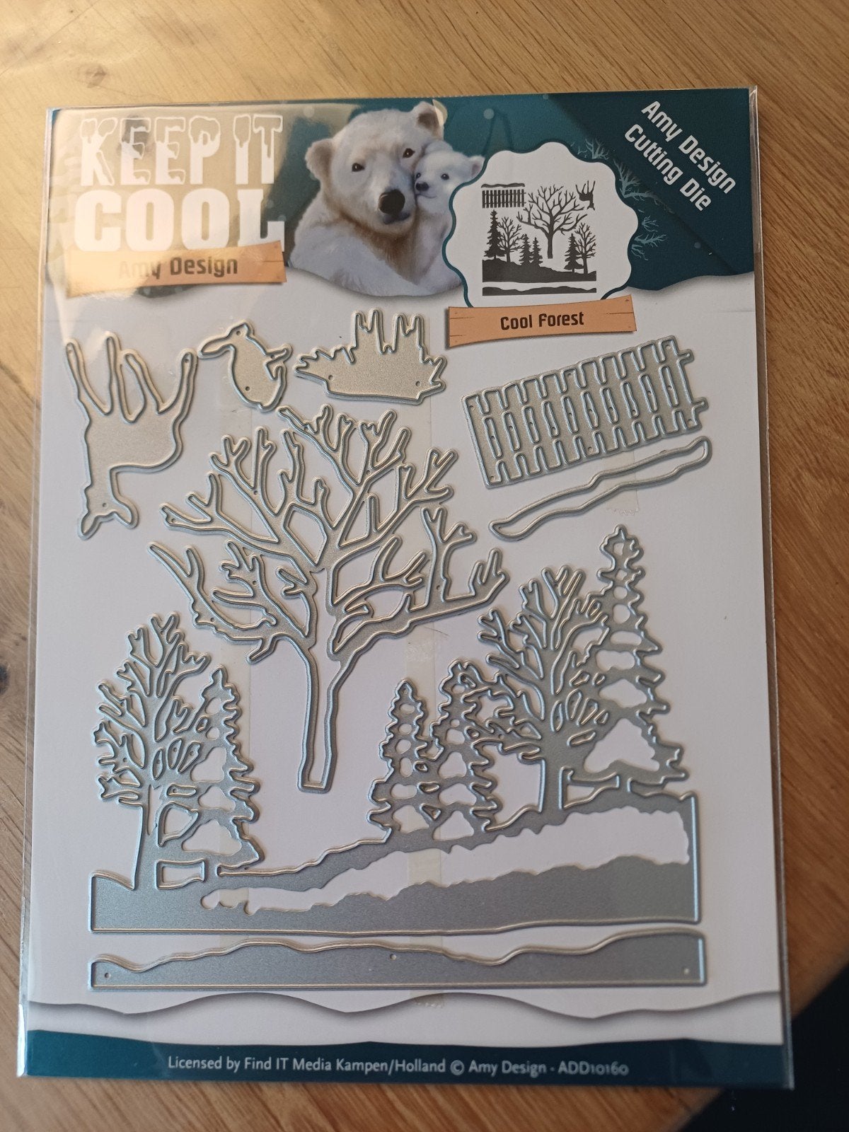 Amy Design Cutting Die - Cool Forest (Keep It Cool), Zilver, Gereedschap of Toebehoren, Zo goed als nieuw, Overige merken