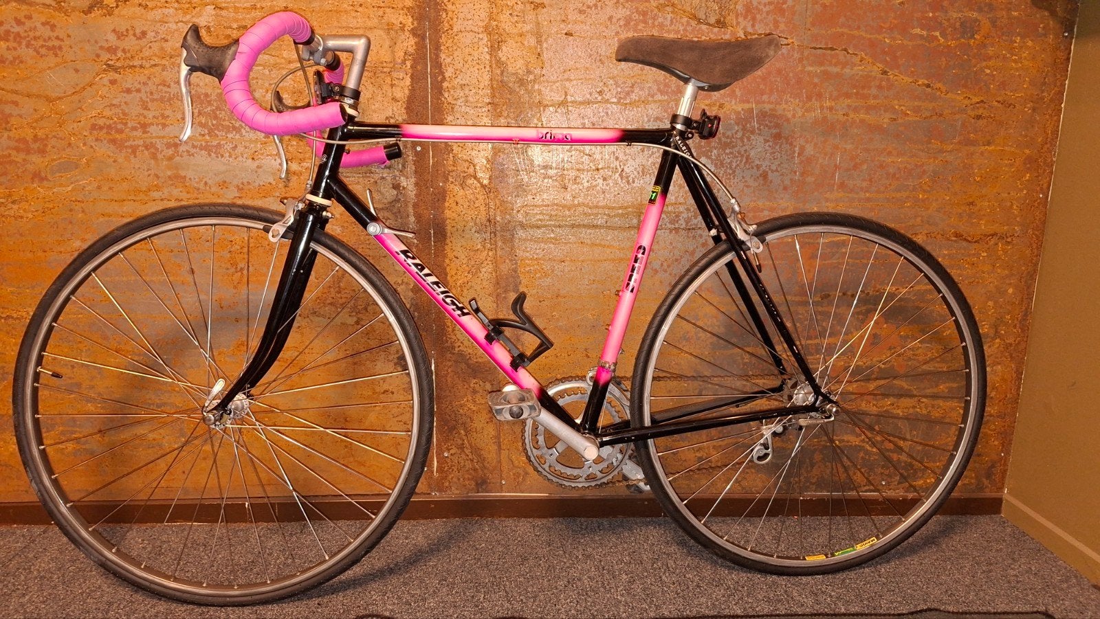 Raleigh racefiets, stadsfiets tourfiets vintage., 28 inch, Gebruikt, 57 tot 61 cm, Ophalen