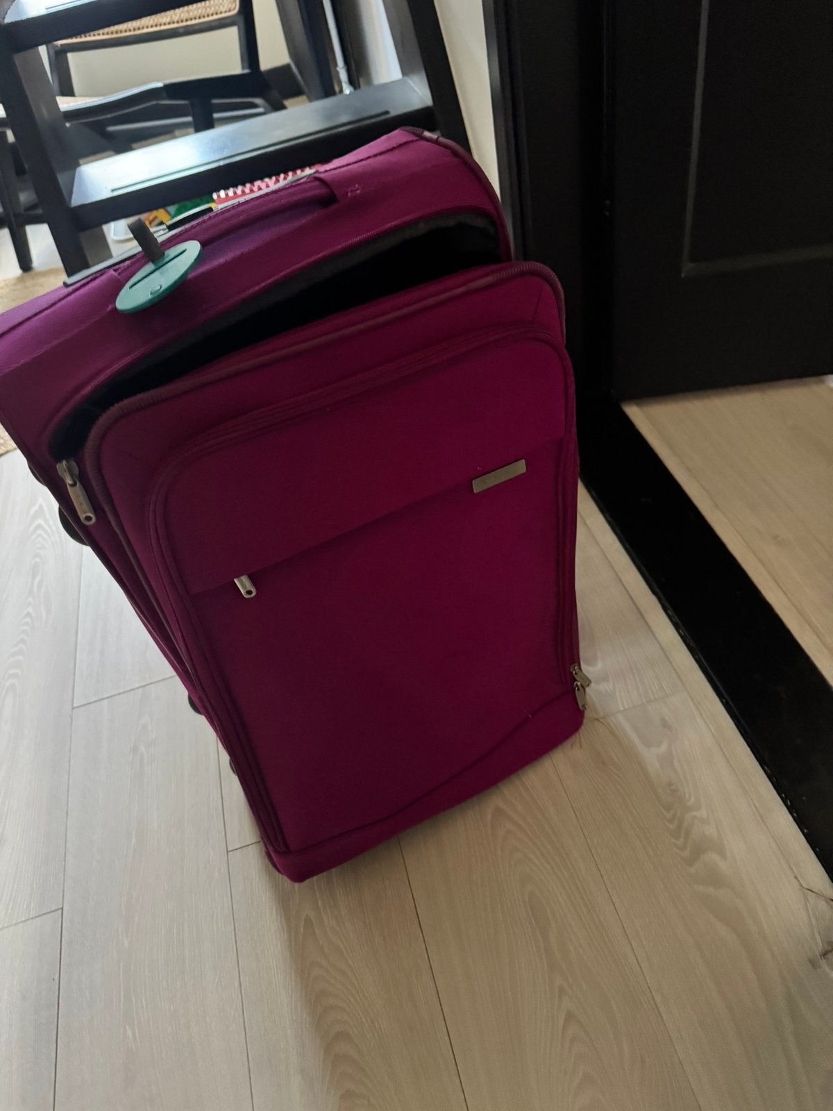 Roze koffer travelite, Ophalen, Gebruikt, Zacht kunststof, 50 tot 60 cm