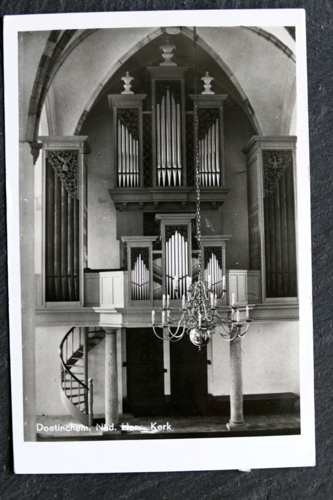 Doetinchem, Orgel Ned. Herv. Kerk, met info op achterzijde, Verzamelen, Verzenden, 1960 tot 1980, Ongelopen, Gelderland