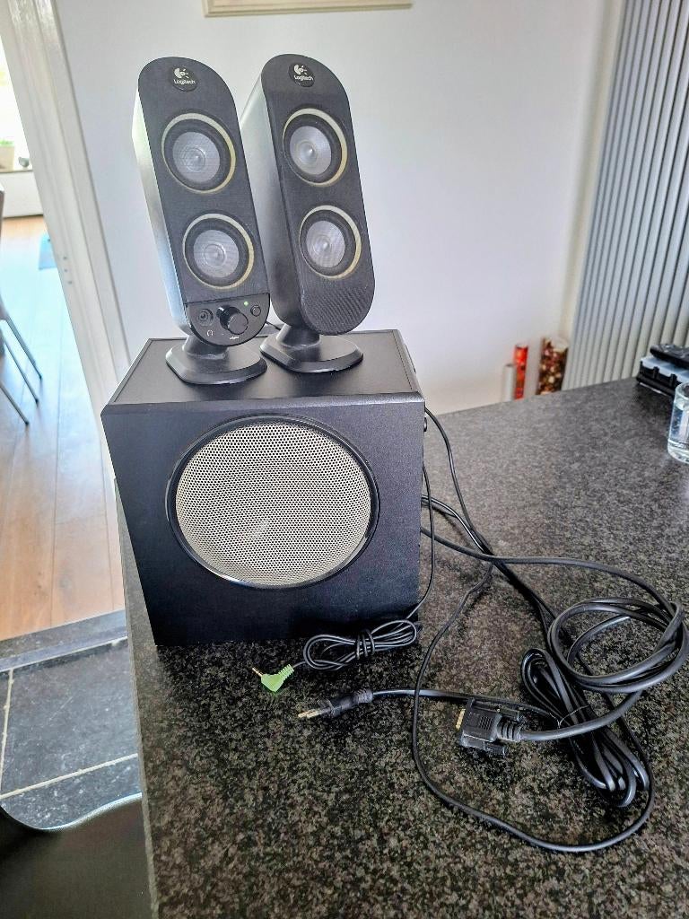 Logitech X-230 speaker setje + sub woofer, Computers en Software, Pc speakers, Gebruikt, Audiokanaal 2.1, Ophalen of Verzenden