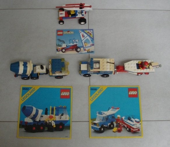 3 zgan lego auto's voertuigen met aanhanger 3x1 cadeautje, Lego, Ophalen of Verzenden, Zo goed als nieuw, Complete set