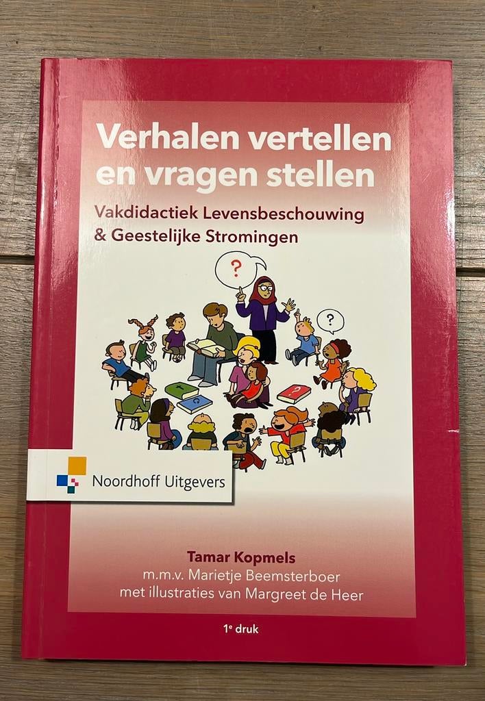 Studieboek Pabo - Verhalen vertellen en vragen stellen, Boeken, Studieboeken en Cursussen, Zo goed als nieuw, Alpha, Tamar Kopmels