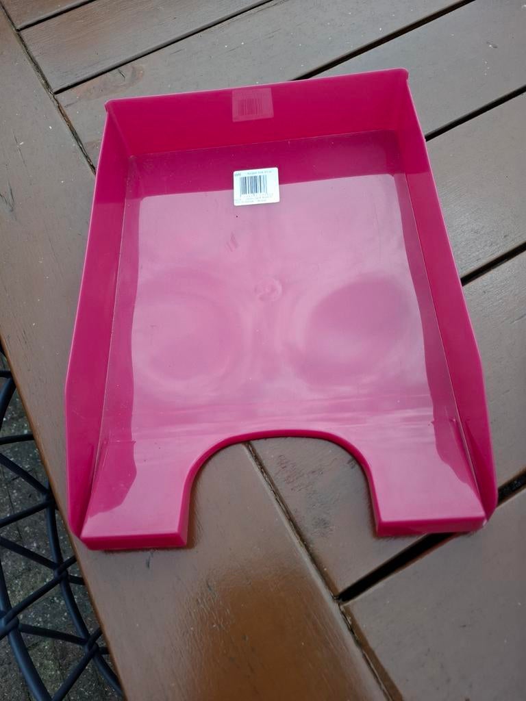 Roze brievenbak / documentenhouder, Ophalen of Verzenden, Gebruikt
