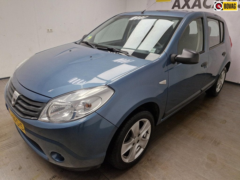 Dacia Sandero 1.6 Ambiance GARANTIE ! AIRCO ! AFLEVEREN MET, Auto's, Dacia, Voorwielaandrijving, 1011 kg, 4 cilinders, Blauw