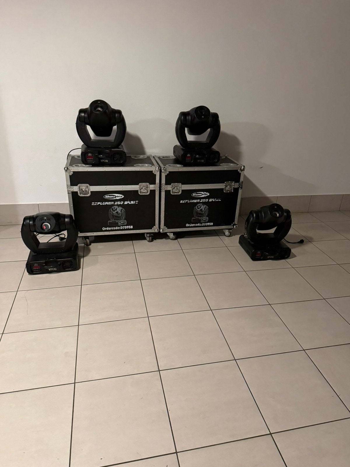 Moving head, Ophalen, Zo goed als nieuw, Licht