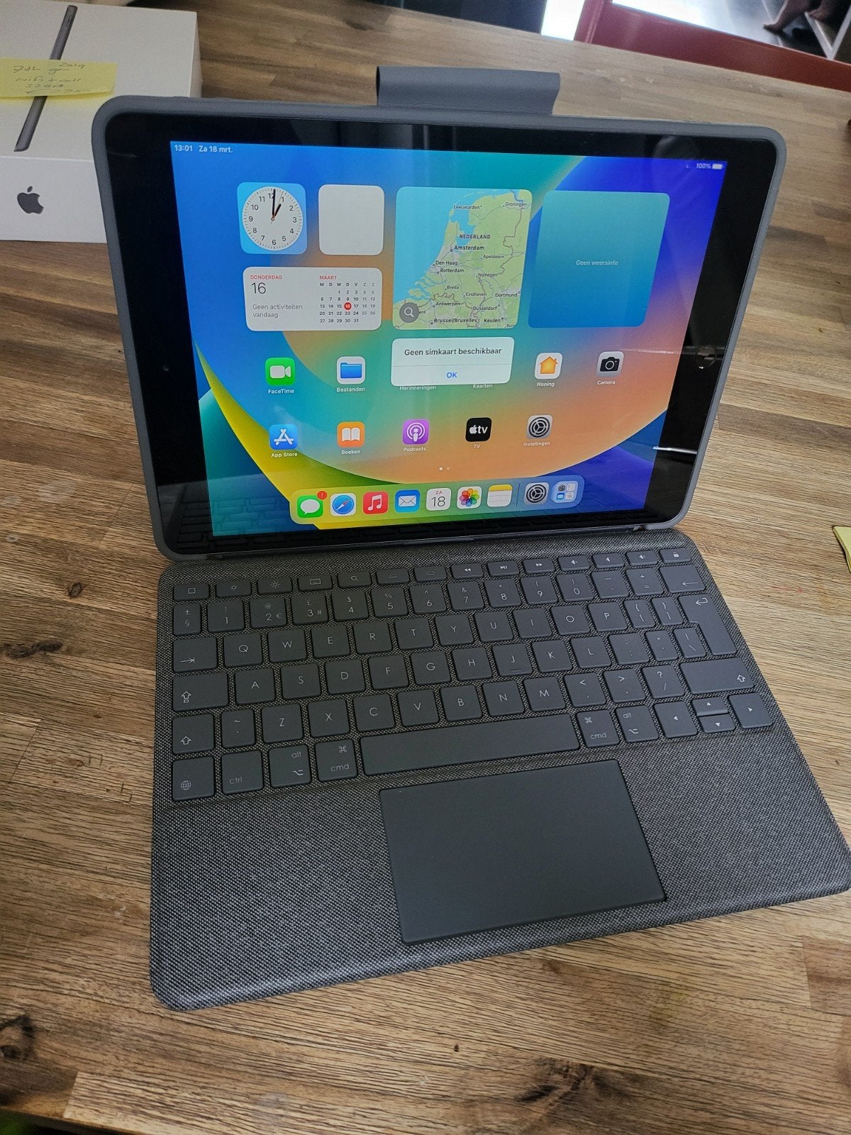 Logitech Combo Touch iPad 2021/2020/2019 10.2 inch iPads, Computers en Software, 10 inch, Gebruikt, 2019, 2020 en 2021, Logitech