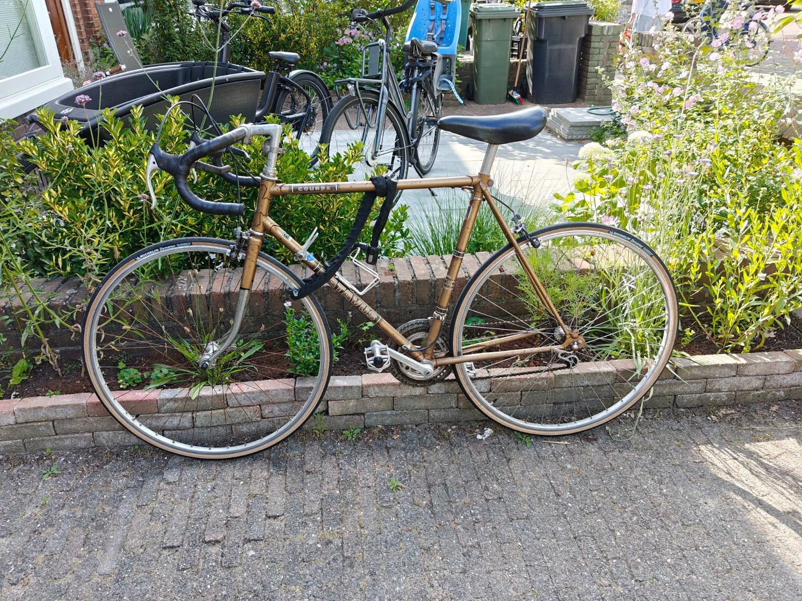 Mooie retro Batavus course racefiets - Goede staat!, Fietsen en Brommers, Fietsen | Racefietsen, Ophalen, Gebruikt, Staal, Velgrem