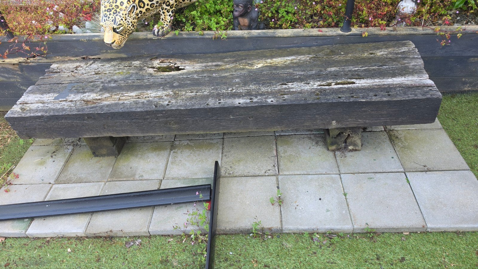 Robuuste houten tuinbank. Bielzen bank GRATIS AFHALEN, Ophalen, Gebruikt, Hout