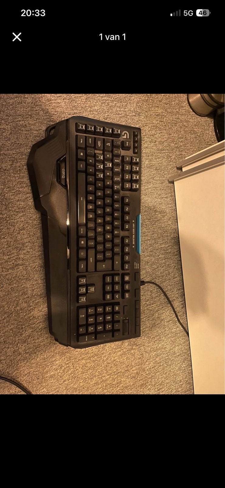 Toetsenbord logitech g910, Computers en Software, Toetsenborden, Ophalen, Zo goed als nieuw