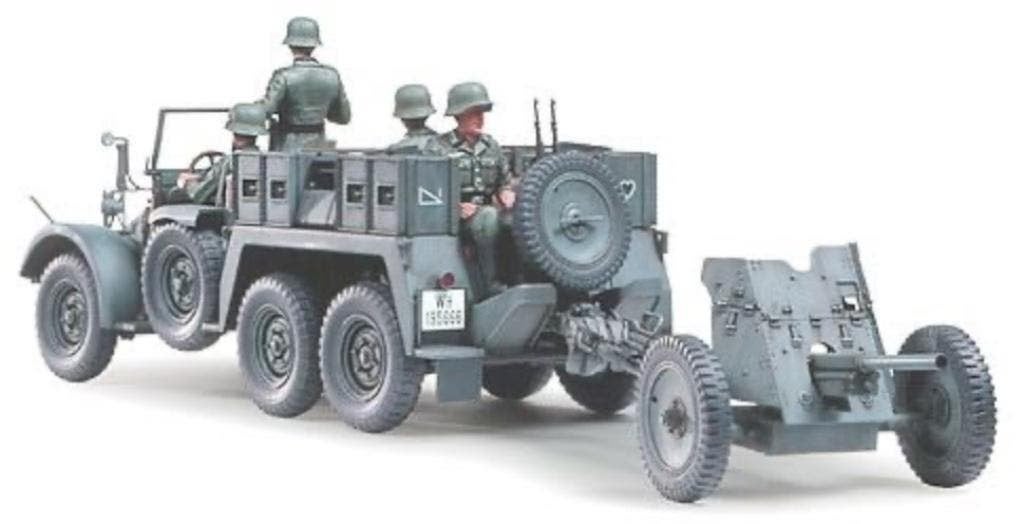 Tamiya	35259	Krupp Protze Kfz.69 w. 3.7cm Pak 1/35, Ophalen of Verzenden, Nieuw, 1:32 tot 1:50, Italeri