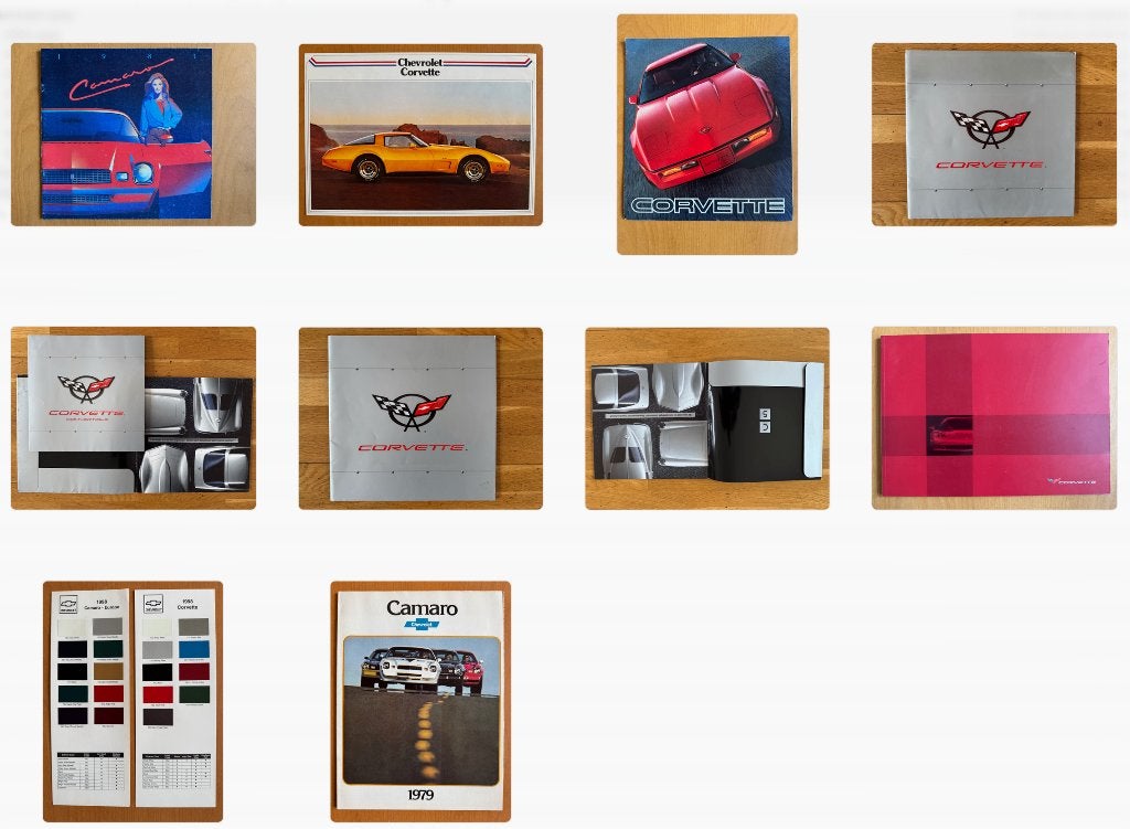 Folders Chevrolet Camaro en Corvette, Ophalen, Gelezen, Chevrolet