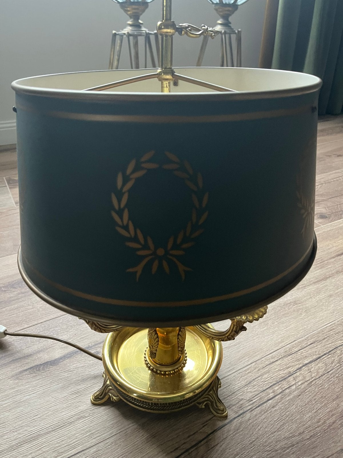 Antieke bouillotte lamp, Ophalen