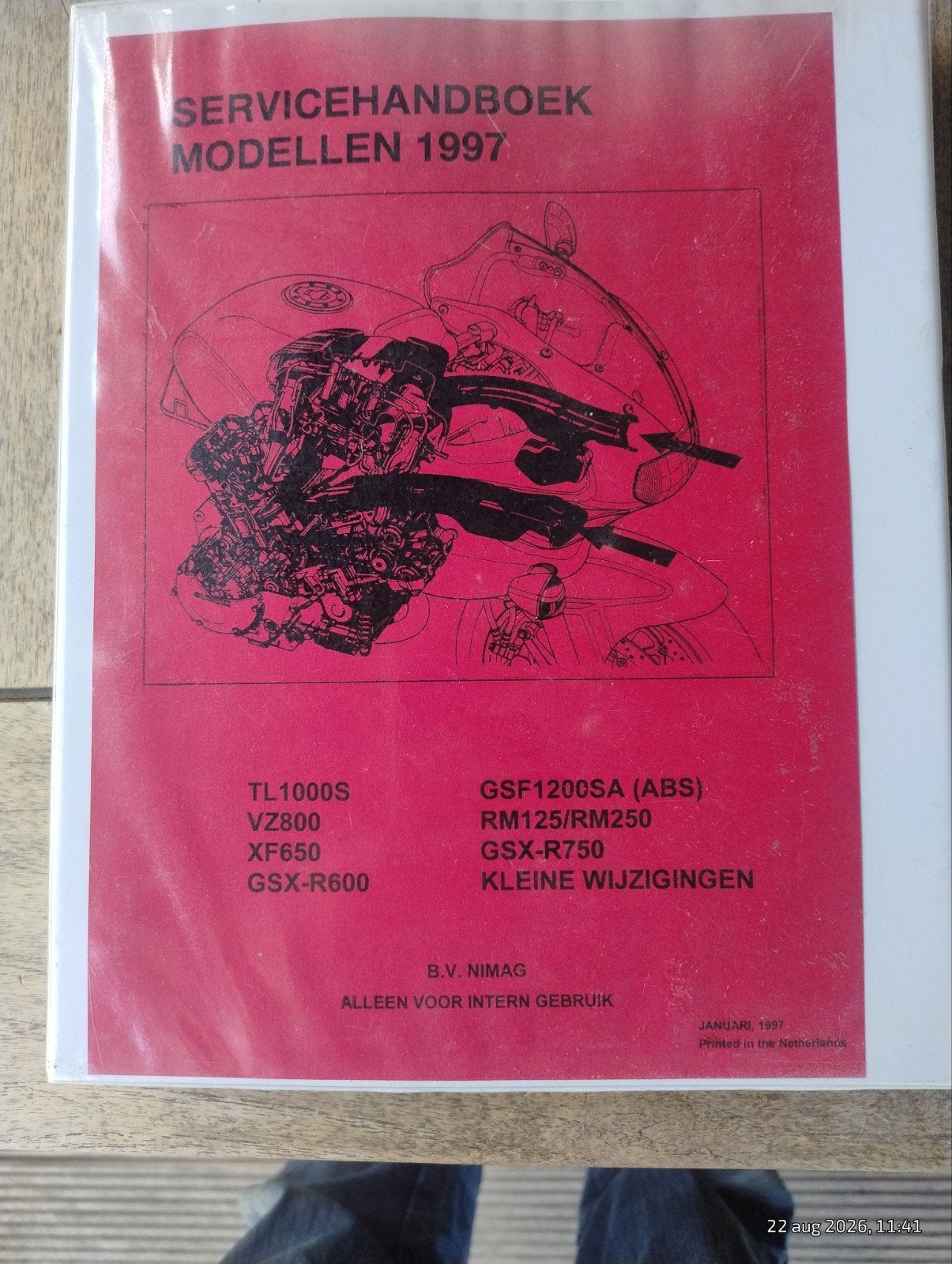 Servicehandboek Suzuki Modellen 1997 (TL1000S, GSX-R600), Motoren, Handleidingen en Instructieboekjes, Verzenden, Suzuki