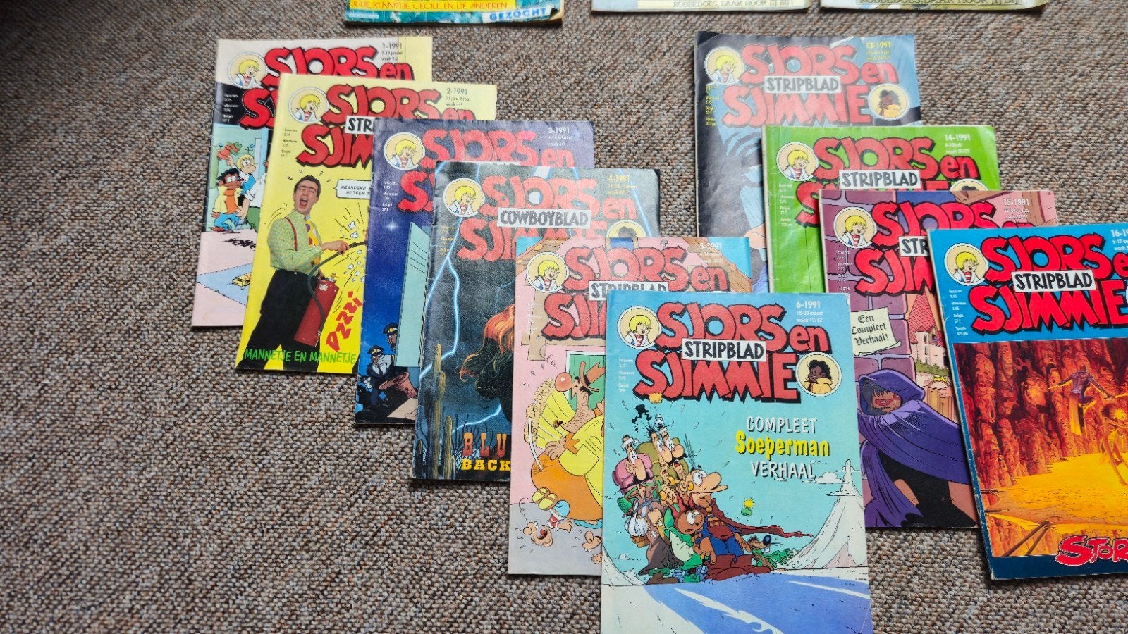 Retro stripbladen: Sjors en Sjimmie, Robbedoes, Kuifje, Ophalen of Verzenden