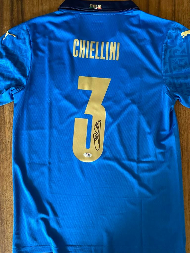 Gesigneerd Nationaal elftal shirt door Chiellini met PSA coa, Maat M, Ophalen of Verzenden, Nieuw, Shirt