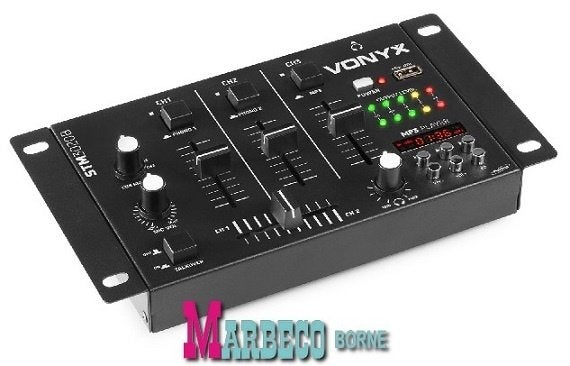 Mixer, Mengpaneel 4-kanaals met USB, MP3, STM3020B, Vonyx, Nieuw, Info@marbeco.nl, Overige instrumenten