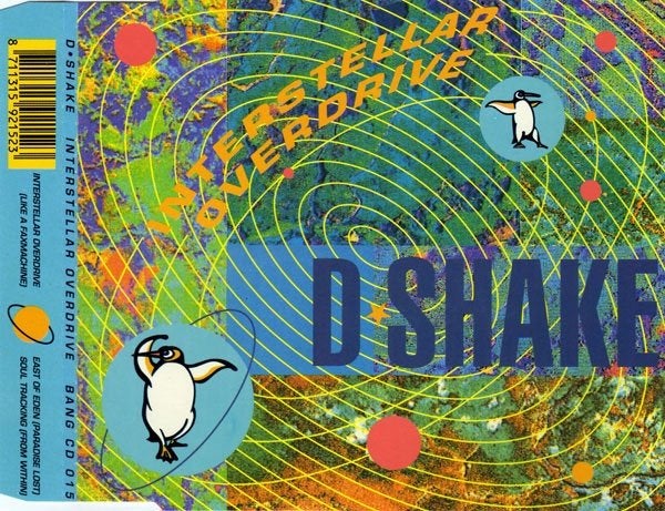D Shake – Interstellar Overdrive CD Maxisingle 1991 💿, Verzenden, Zo goed als nieuw, Dance en House