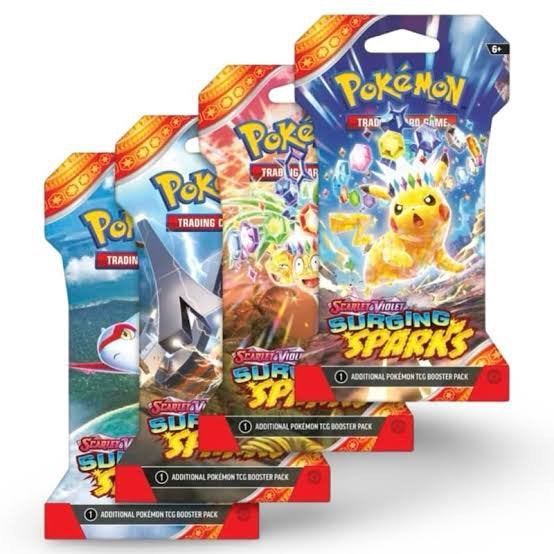 25 sleeved booster surging sparks, Ophalen of Verzenden, Zo goed als nieuw, Booster