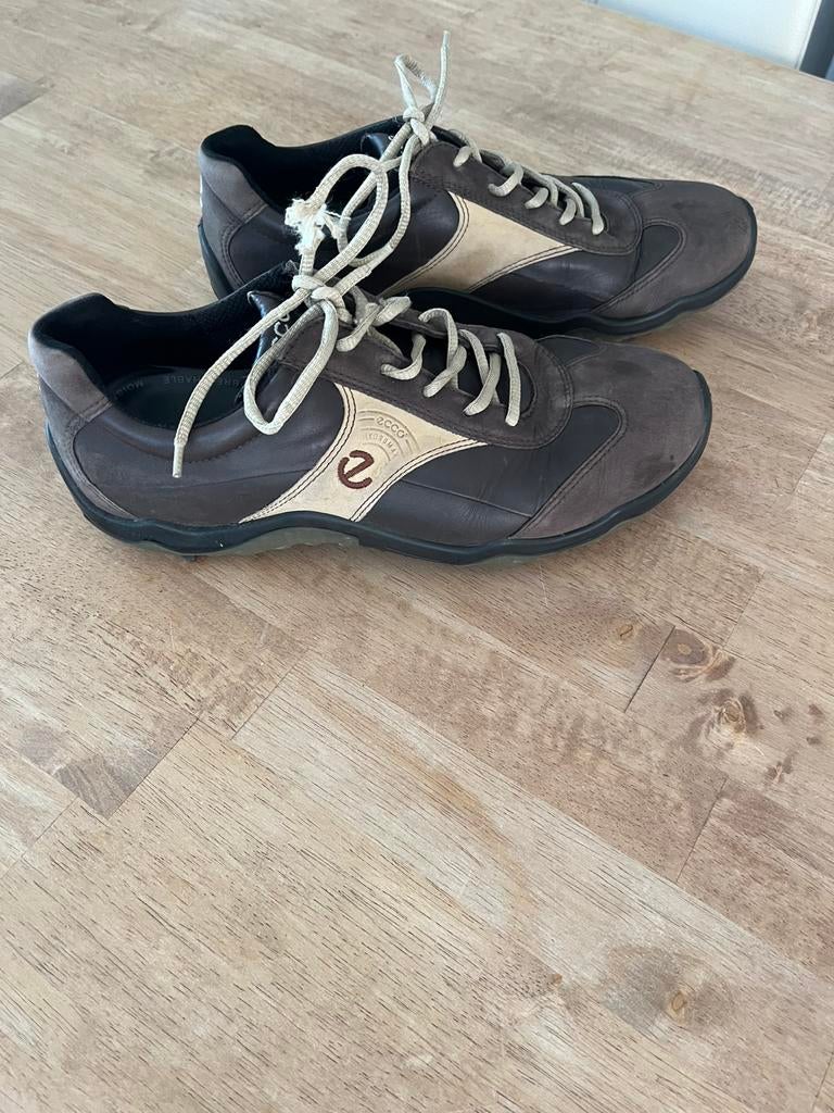 Ecco golfschoen 42 leer bruin, Ophalen of Verzenden, Gebruikt, Schoenen
